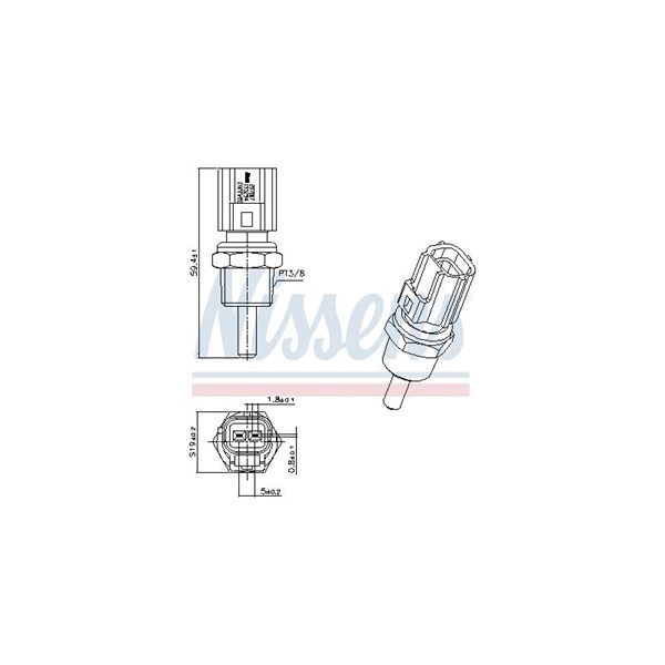 Kylvätsketemperatur-sensor Nissens 207007 NISSENS