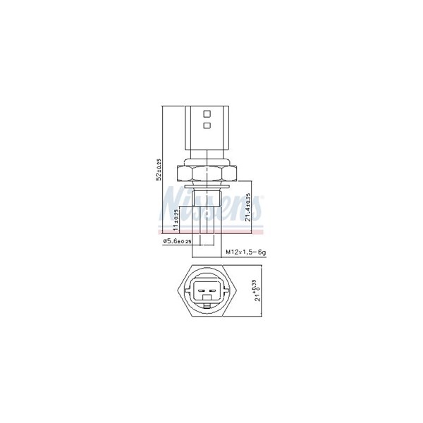 Kylvätsketemperatur-sensor Nissens 207022 NISSENS
