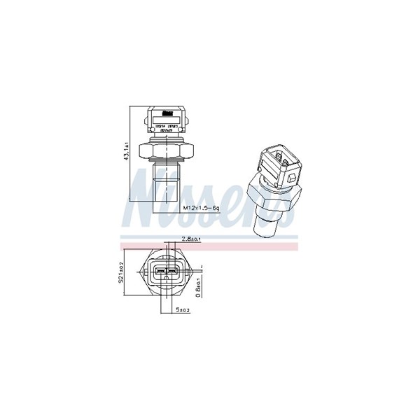 Kylvätsketemperatur-sensor Nissens 207023 NISSENS