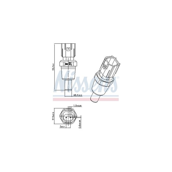 Kylvätsketemperatur-sensor Nissens 207029 NISSENS Kylvätsketemperatur-sensor Nissens 207029 NISSENS