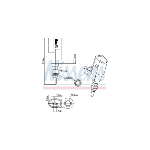 Kylvätsketemperatur-sensor Nissens 207030 NISSENS