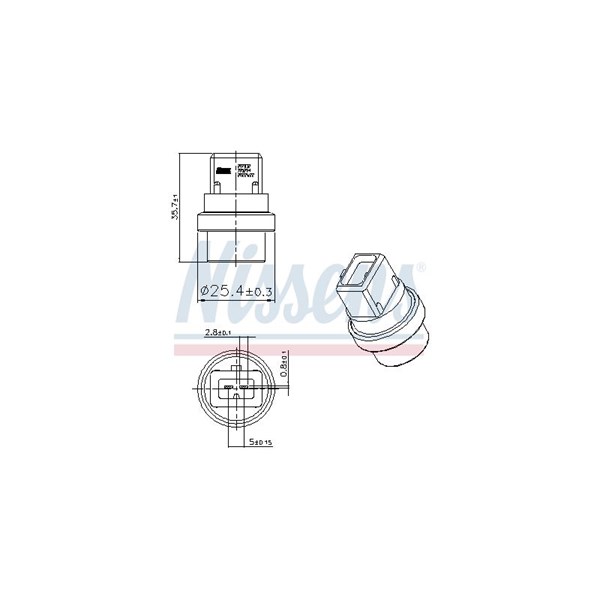 Kylvätsketemperatur-sensor Nissens 207032 NISSENS Kylvätsketemperatur-sensor Nissens 207032 NISSENS
