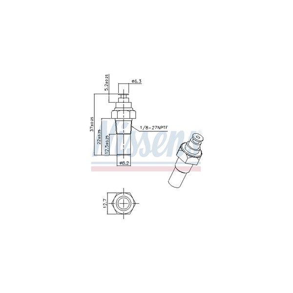 Kylvätsketemperatur-sensor Nissens 207036 NISSENS
