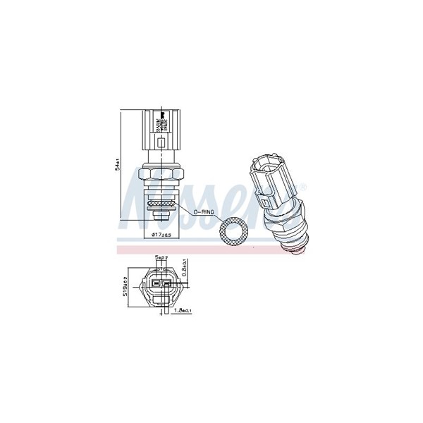 Kylvätsketemperatur-sensor Nissens 207048 NISSENS Kylvätsketemperatur-sensor Nissens 207048 NISSENS