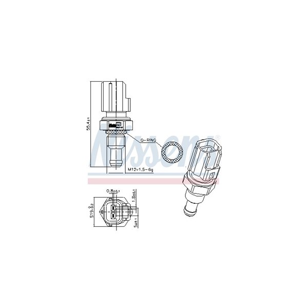 Kylvätsketemperatur-sensor Nissens 207056 NISSENS Kylvätsketemperatur-sensor Nissens 207056 NISSENS