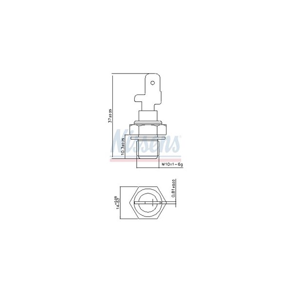 Kylvätsketemperatur-sensor Nissens 207058 NISSENS