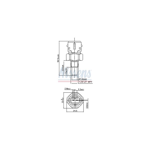 Kylvätsketemperatur-sensor Nissens 207060 NISSENS