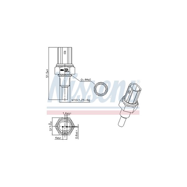 Kylvätsketemperatur-sensor Nissens 207066 NISSENS Kylvätsketemperatur-sensor Nissens 207066 NISSENS