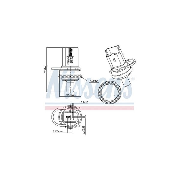 Kylvätsketemperatur-sensor Nissens 207069 NISSENS