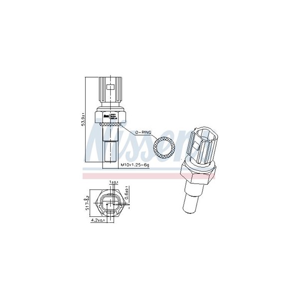 Kylvätsketemperatur-sensor Nissens 207071 NISSENS