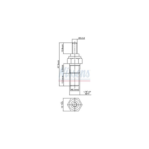 Kylvätsketemperatur-sensor Nissens 207077 NISSENS