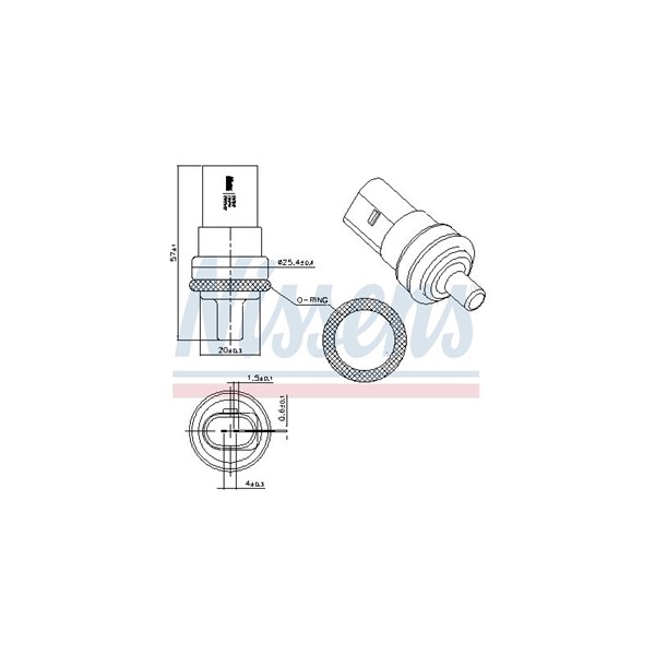Kylvätsketemperatur-sensor NISSENS