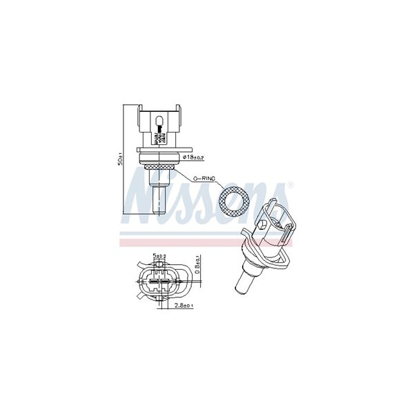 Kylvätsketemperatur-sensor Nissens 207097 NISSENS Kylvätsketemperatur-sensor Nissens 207097 NISSENS