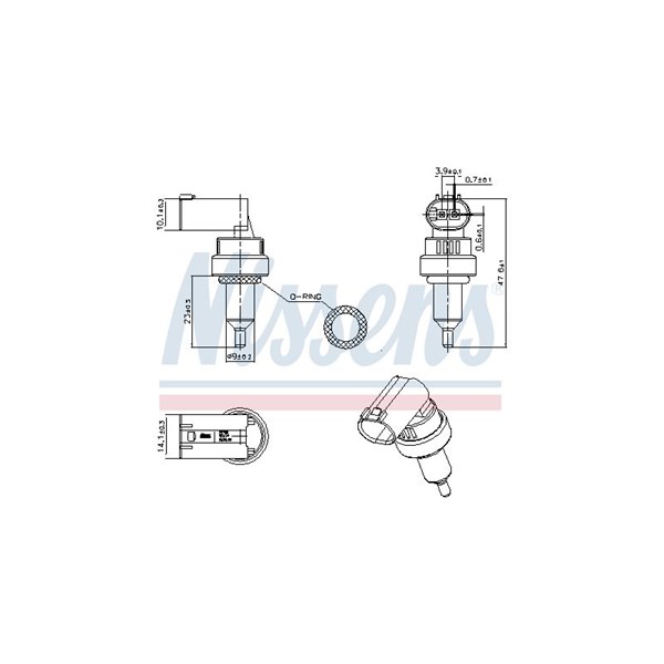 Kylvätsketemperatur-sensor Nissens 207100 NISSENS Kylvätsketemperatur-sensor Nissens 207100 NISSENS