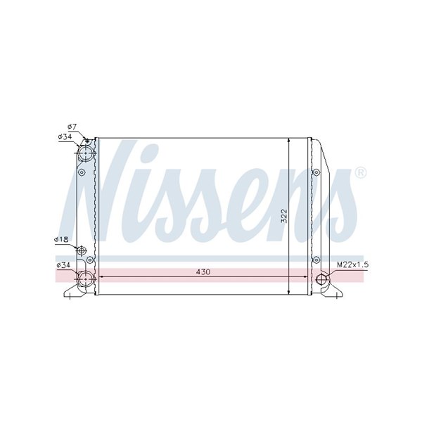 Kylare, motorkylning Nissens 604611 NISSENS