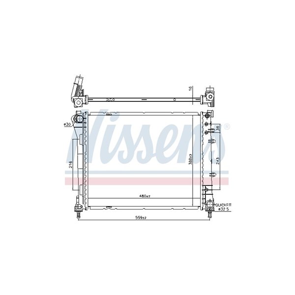 Kylare, motorkylning Nissens 606159 NISSENS