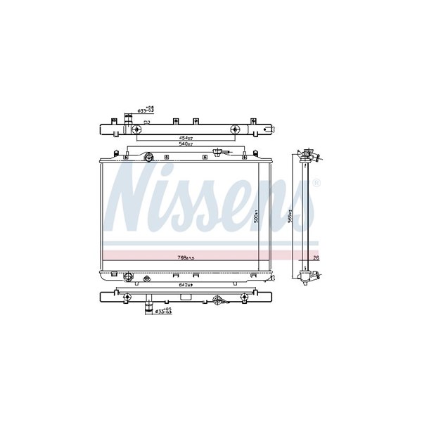 Kylare, motorkylning Nissens 606314 NISSENS