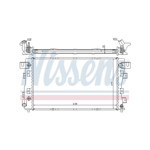 Kylare, motorkylning Nissens 609771 NISSENS
