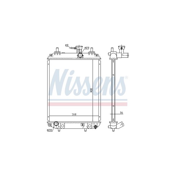 Kylare, motorkylning Nissens 617549 NISSENS