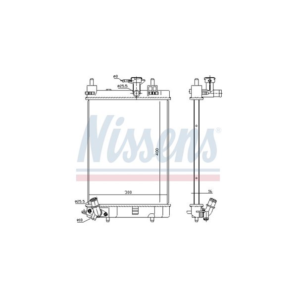 Kylare, motorkylning Nissens 617554 NISSENS