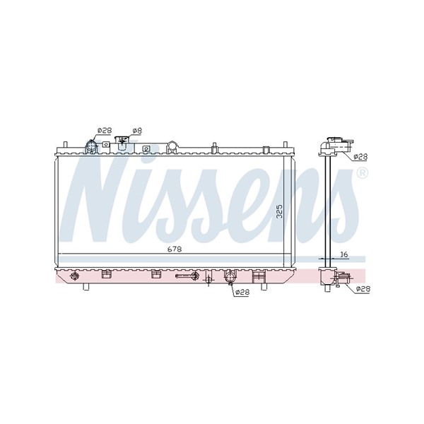 Kylare, motorkylning Nissens 624041 NISSENS