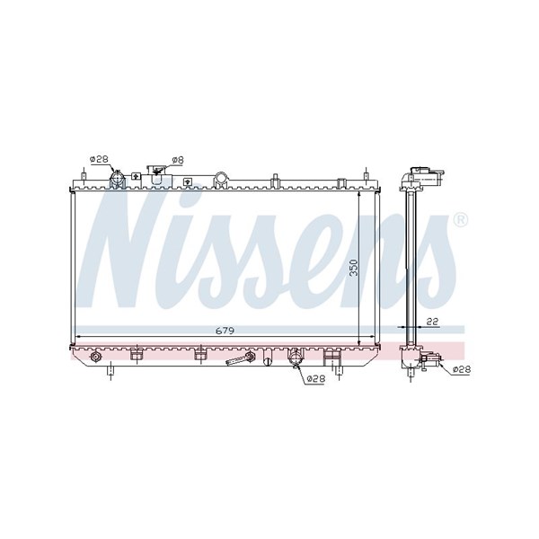 Kylare, motorkylning Nissens 625081 NISSENS