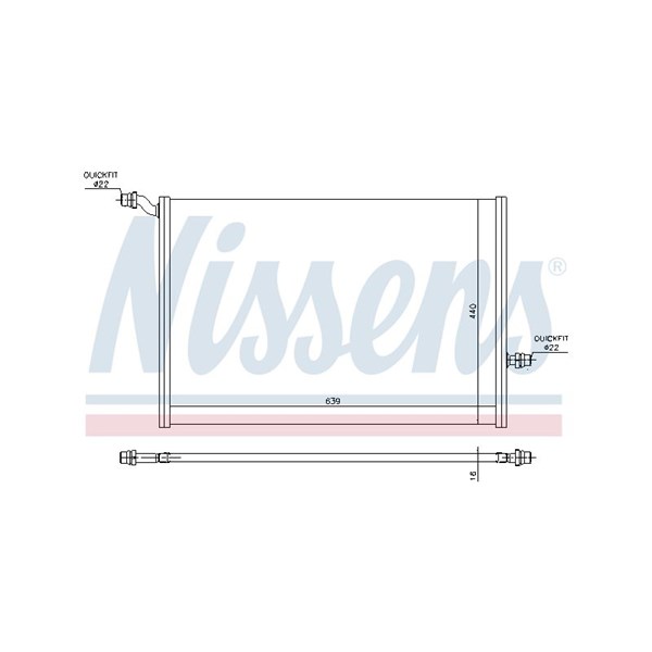 Lågtemperaturkylare, laddluftkylare Nissens 627032 NISSENS Lågtemperaturkylare, laddluftkylare Nissens 627032 NISSENS