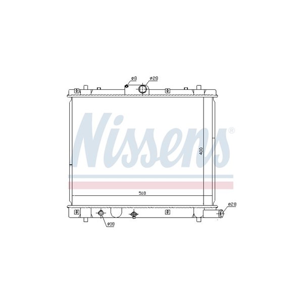 Kylare, motorkylning Nissens 641759 NISSENS