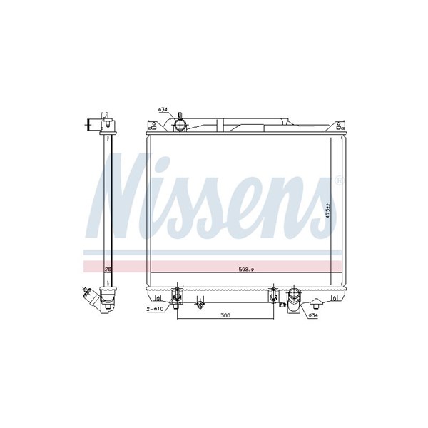Kylare, motorkylning Nissens 641776 NISSENS