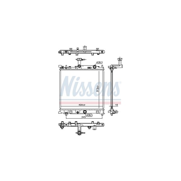 Kylare, motorkylning Nissens 641777 NISSENS