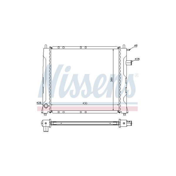 Kylare, motorkylning Nissens 642091 NISSENS