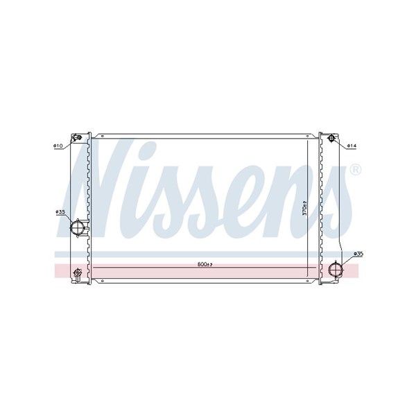 Kylare, motorkylning Nissens 646835 NISSENS