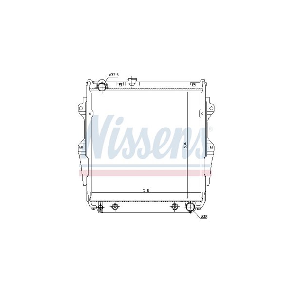 Kylare, motorkylning Nissens 646862 NISSENS Kylare, motorkylning Nissens 646862 NISSENS