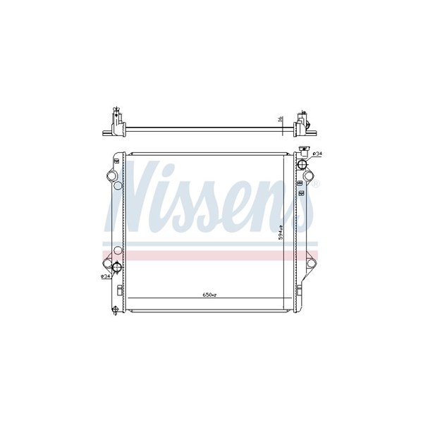 Kylare, motorkylning Nissens 646863 NISSENS