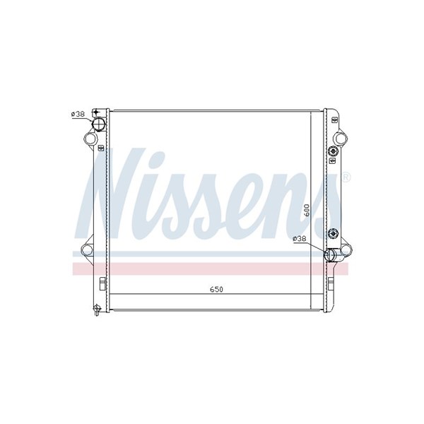 Kylare, motorkylning Nissens 646888 NISSENS Kylare, motorkylning Nissens 646888 NISSENS