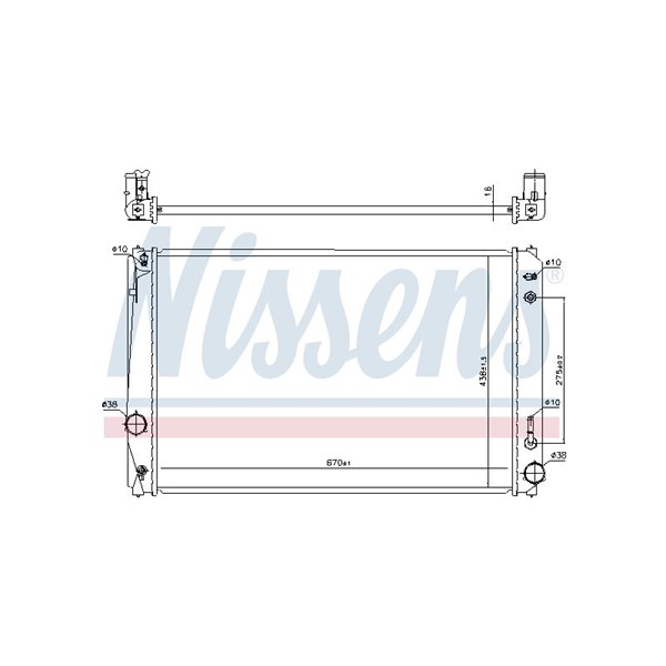 Kylare, motorkylning Nissens 646928 NISSENS
