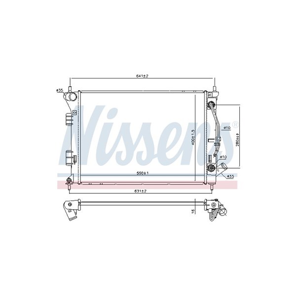 Kylare, motorkylning Nissens 675039 NISSENS