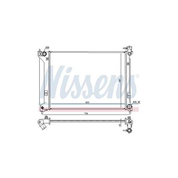 Kylare, motorkylning Nissens 675064 NISSENS