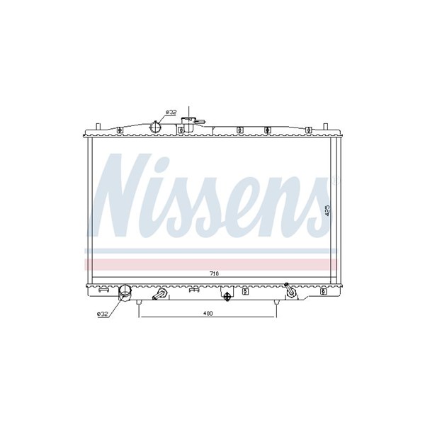 Kylare, motorkylning Nissens 681393 NISSENS