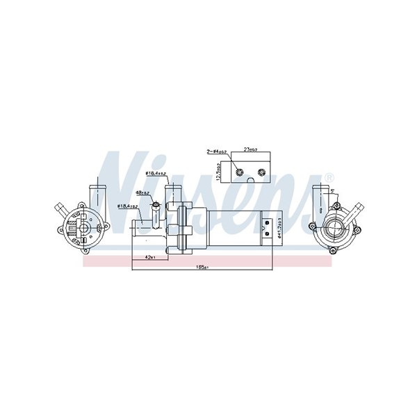 Vattenpump 12V Nissens 831055 NISSENS