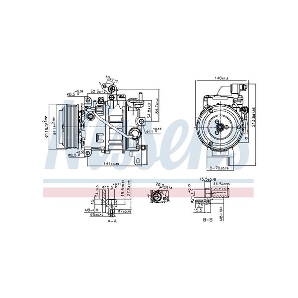 Kompressor, klimatanläggning 12V Nissens 890880 NISSENS Kompressor, klimatanläggning 12V Nissens 890880 NISSENS