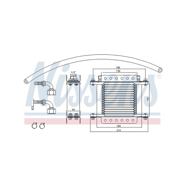 Oljekylare, motor Nissens 90634 NISSENS Oljekylare, motor Nissens 90634 NISSENS