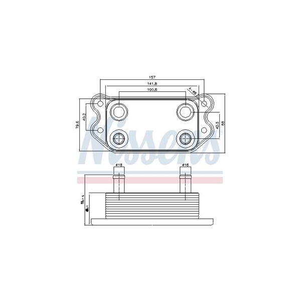 Oljekylare, motor Nissens 90676 NISSENS