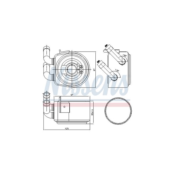 Oljekylare, motor Nissens 90695 NISSENS