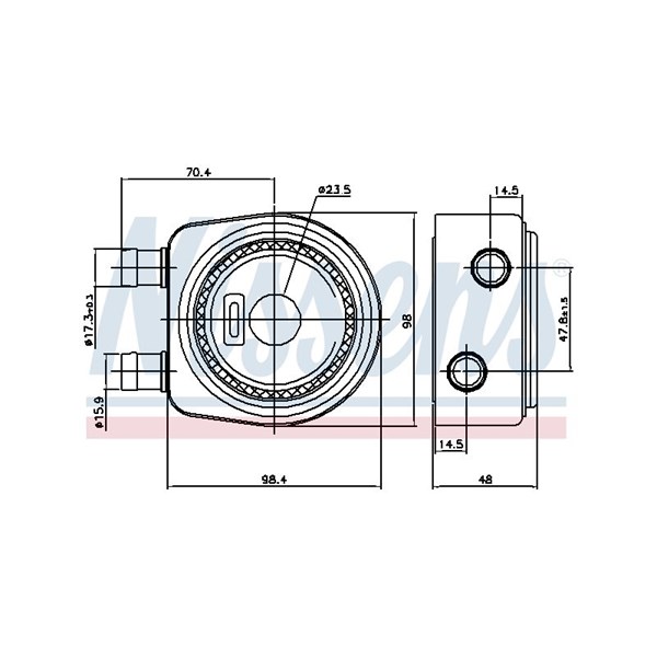 Oljekylare, motor Nissens 90697 NISSENS
