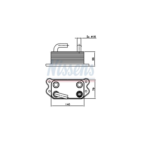 Oljekylare, motor Nissens 90738 NISSENS
