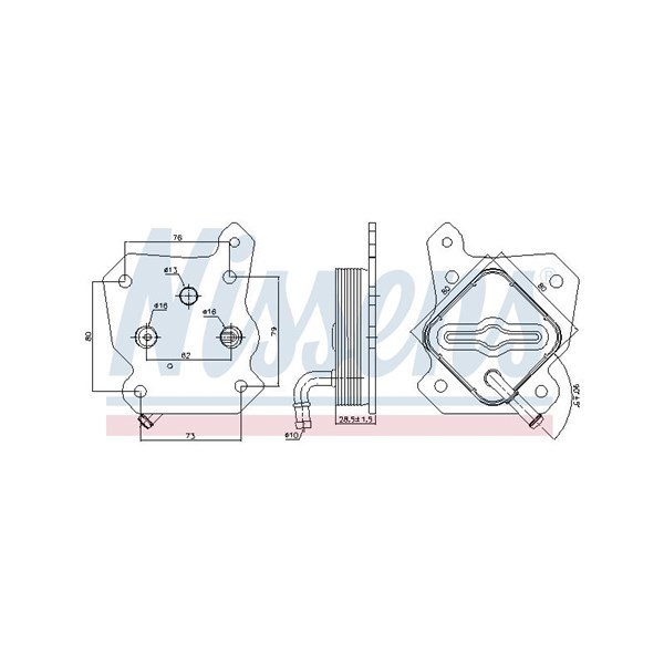 Oljekylare, motor Nissens 90790 NISSENS Oljekylare, motor Nissens 90790 NISSENS