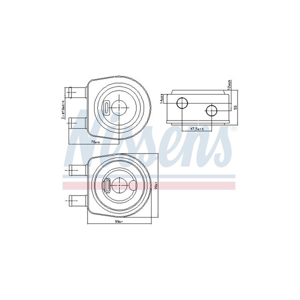 Oljekylare, motor NISSENS