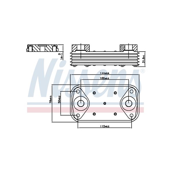 Oljekylare, motor Nissens 90889 NISSENS