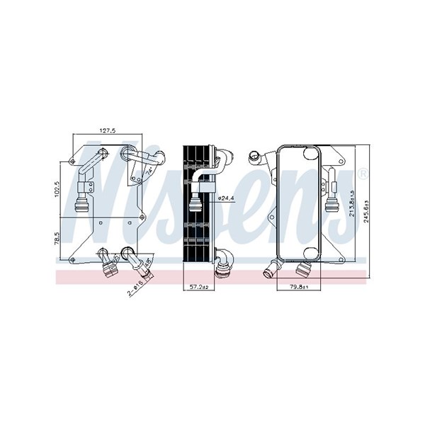 Oljekylare, automatisk transmission Nissens 90894 NISSENS